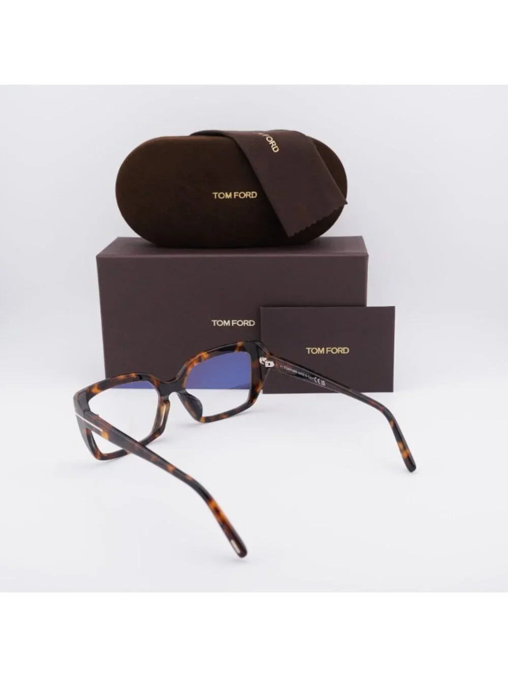 Tom Ford FT5991-F-B 052 Cat Eye Eyeglasses 56mm - Havana